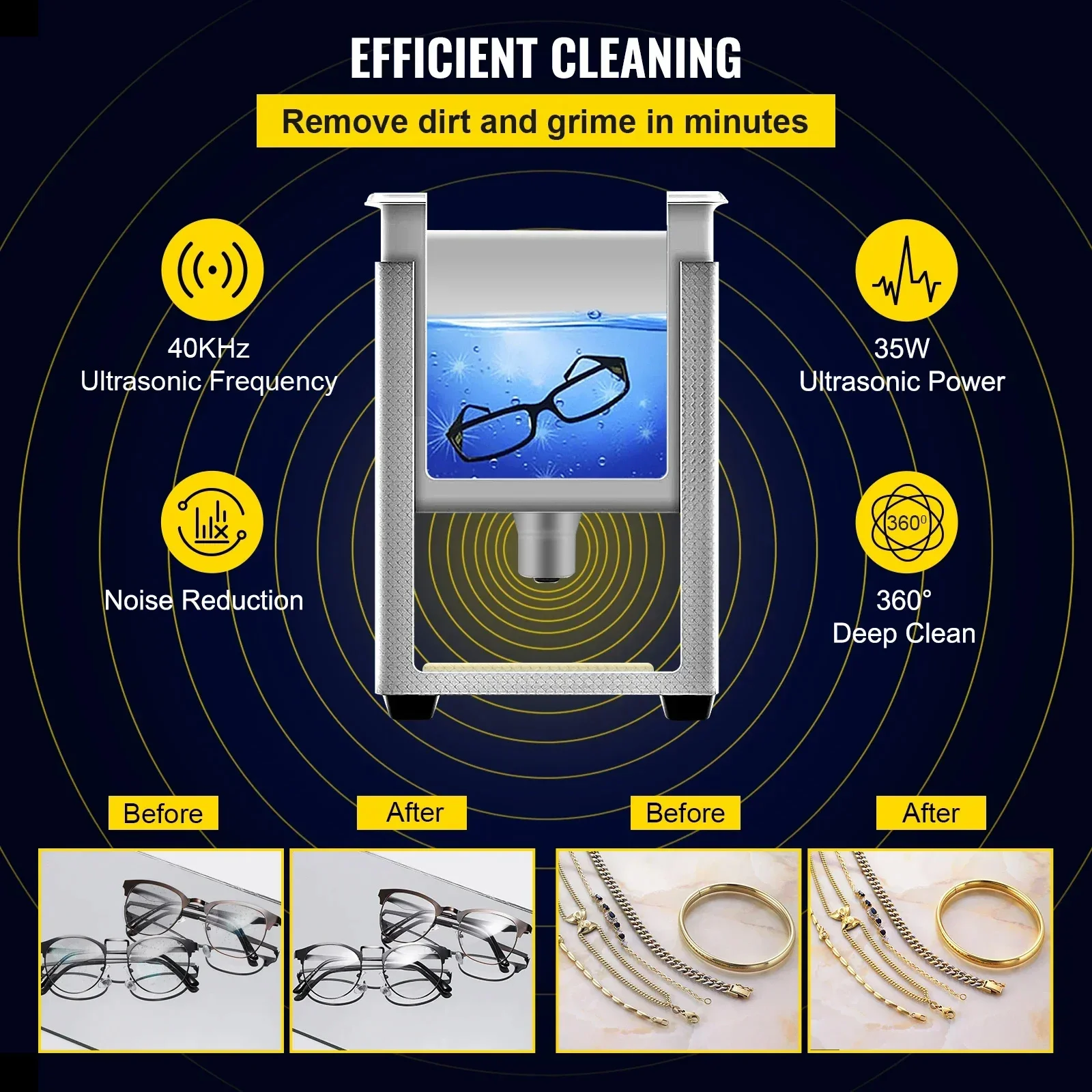 SIHAO Ultrasonic Cleaner Stain - đánh giá và giá Home Appliances
