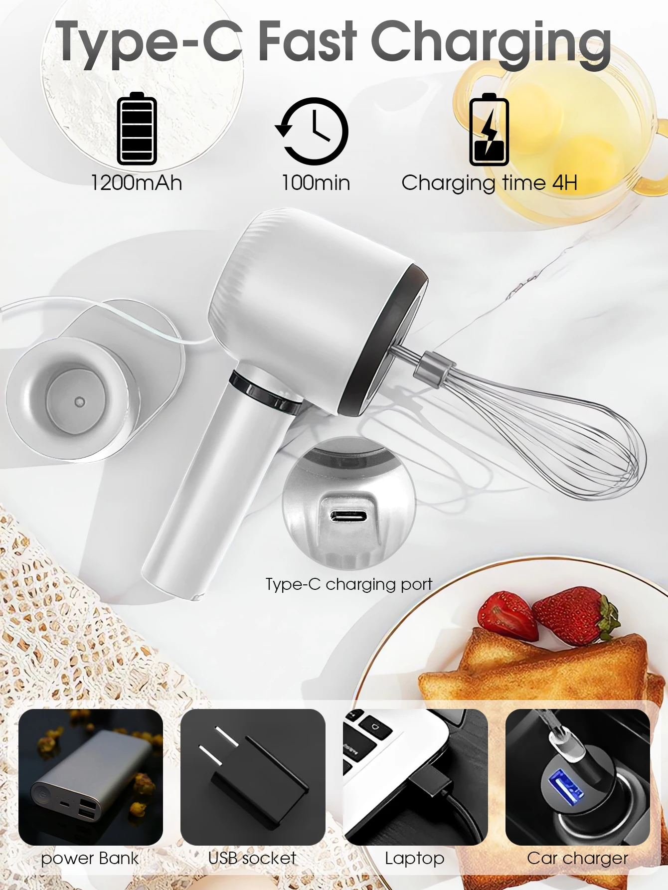 Portable Blender Mixer Kitchen - đánh giá và giá Immersion Hand Blender Set