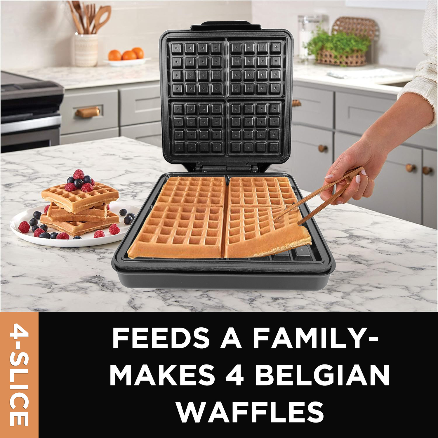 Mini Automatic 1200W 4-Slice D - đánh giá và giá Mini Waffle Maker Machine