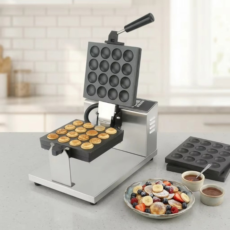 Nonstick Poffertjes Machine 16 - đánh giá và giá Mini Waffle Maker Machine