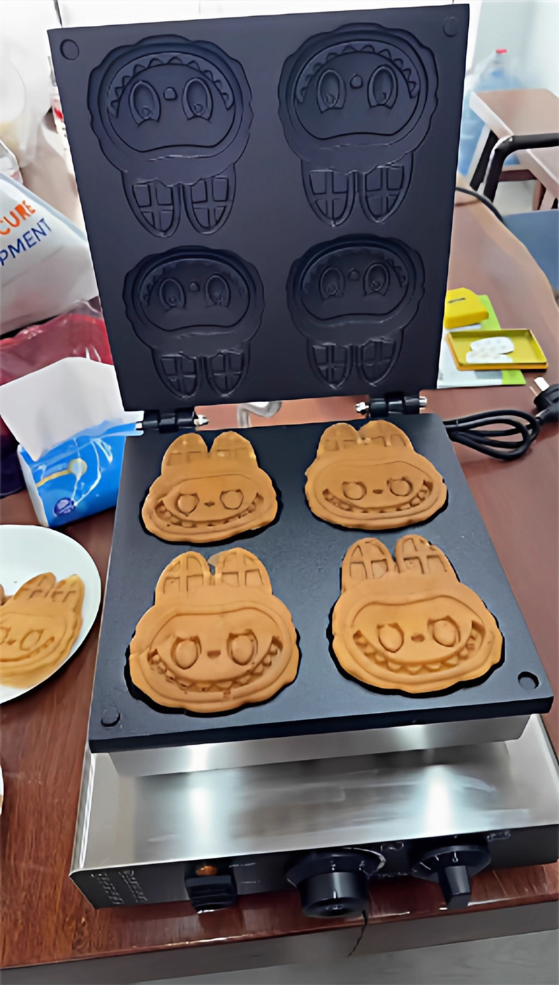 Professional Cartoon Shape Waf - đánh giá và giá Mini Waffle Maker Machine