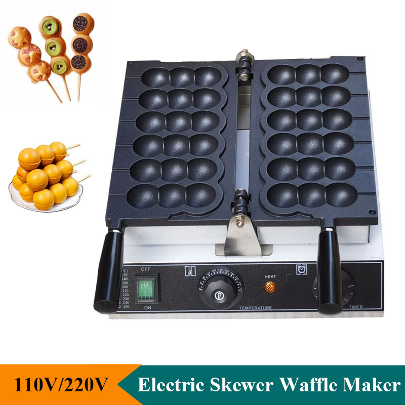 Electric Non Stick Skewer Waff - đánh giá và giá Mini Waffle Maker Machine