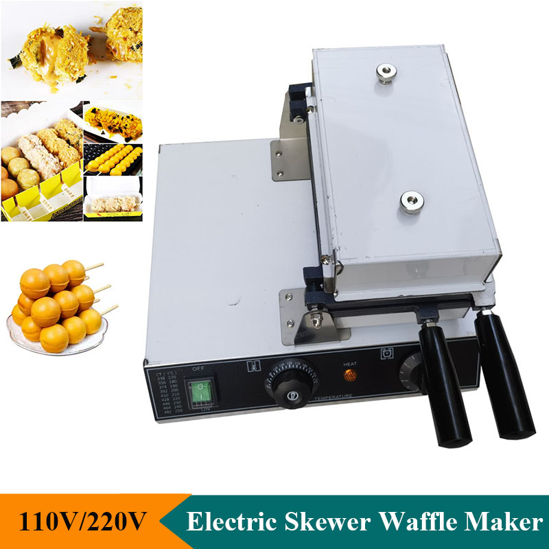 Electric Non Stick Skewer Waff - đánh giá và giá Mini Waffle Maker Machine