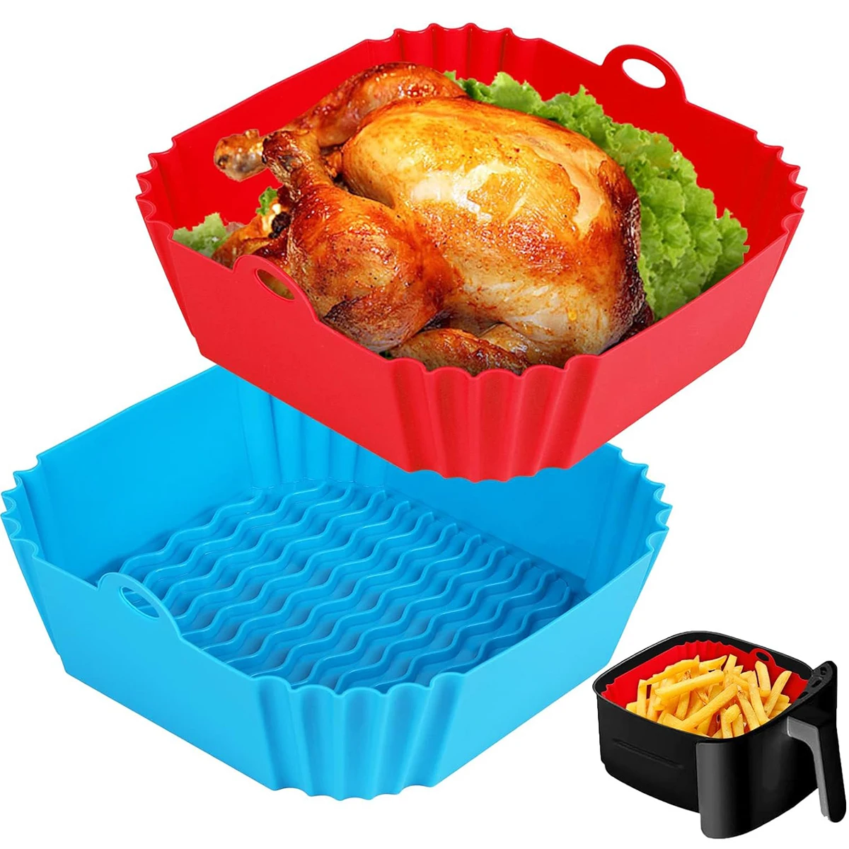 Air Fryer Silicone Liners Pot, - đánh giá và giá Air Fryer Silicone Pot Liner