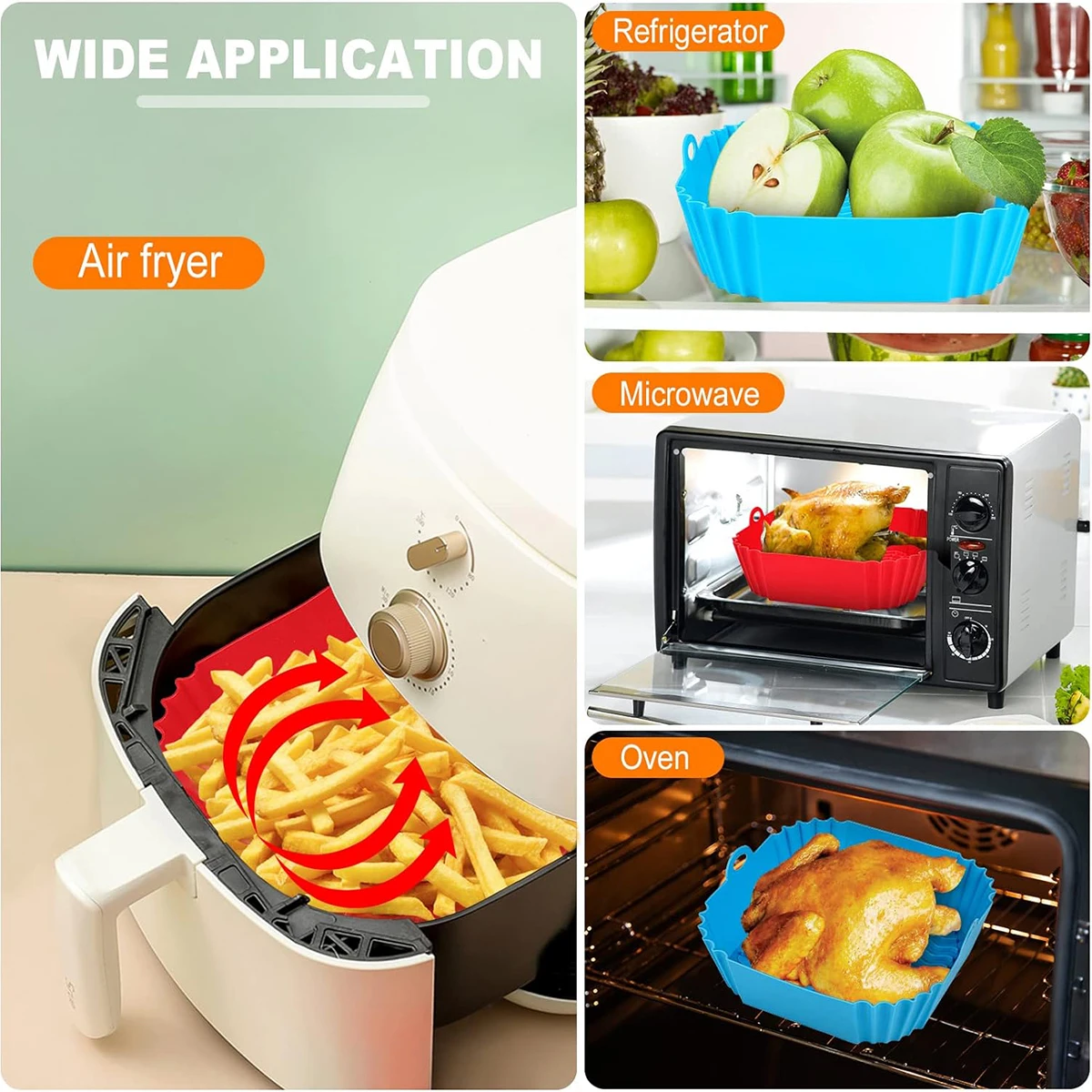 Air Fryer Silicone Liners Pot, - đánh giá và giá Air Fryer Silicone Pot Liner