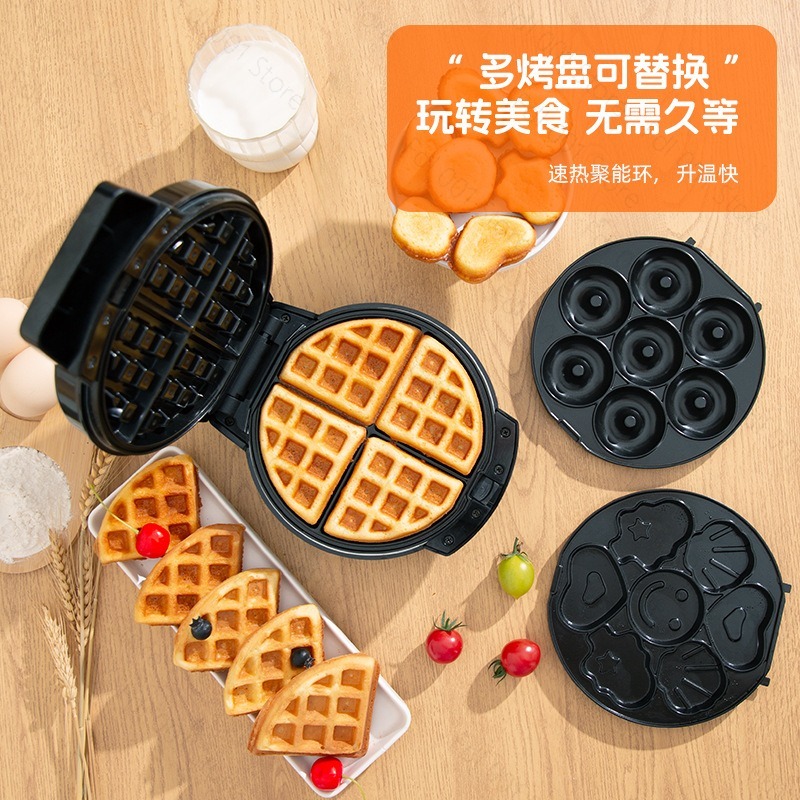 Mini 3 In 1 Breakfast Machine  - đánh giá và giá Mini Waffle Maker Machine
