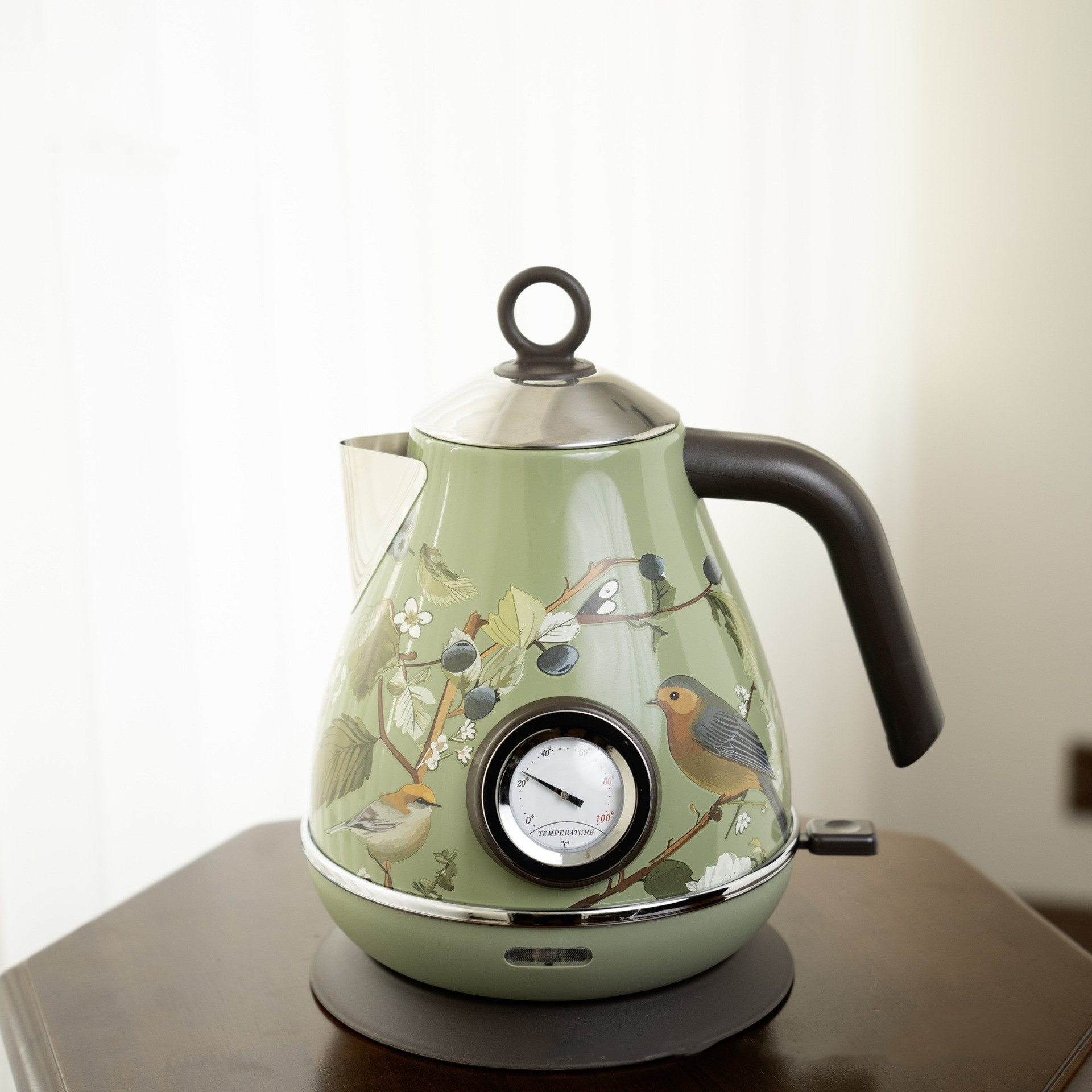 1.7L Retro Pink Floral Electri - đánh giá và giá Electric Kettle Temperature Control