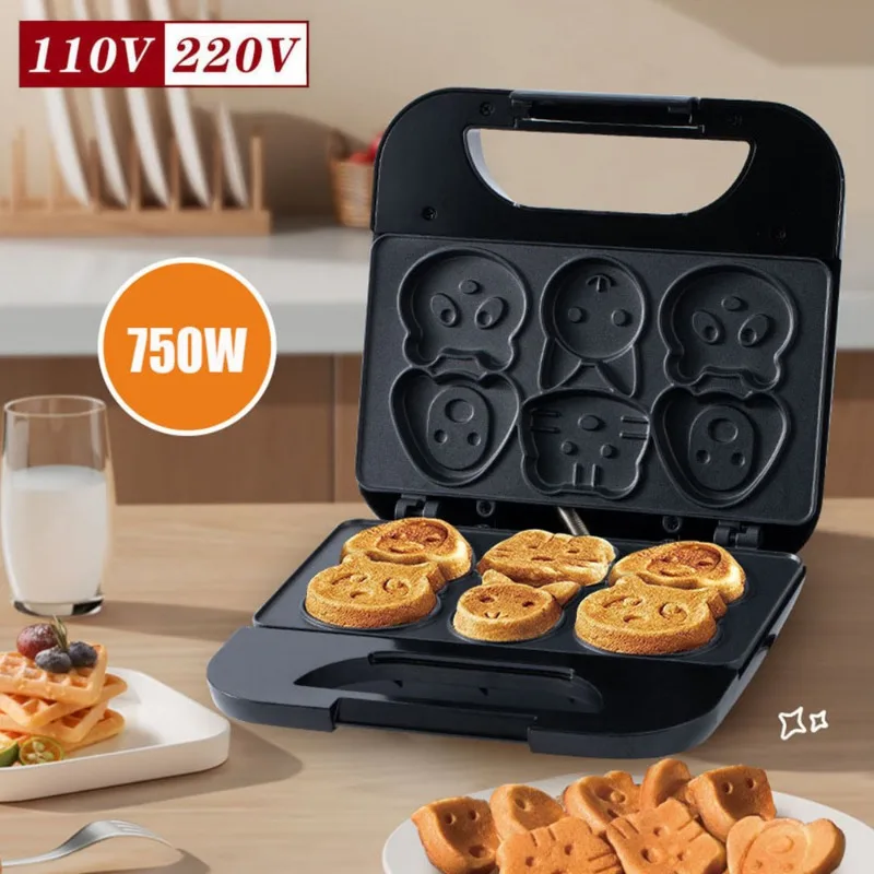 Household Cartoon Biscuit Mach - đánh giá và giá Mini Waffle Maker Machine